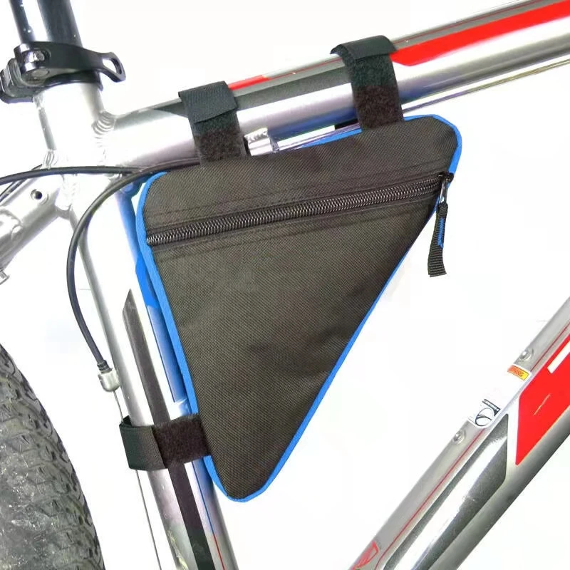 Mountain Bike Triangle Frame Bag Front Tube Storage Pouch Cycling Tool Bag Water Resistant Bike Top Tube Pack Riding Storage