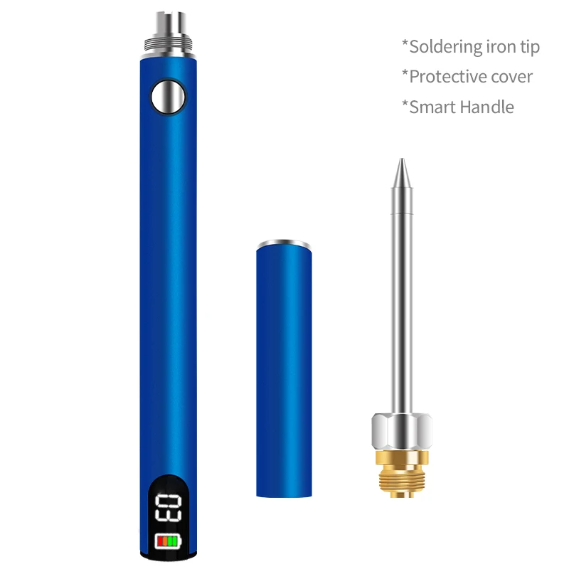 USB 5V 15W Cordless Soldering Iron Tool Pen Portable Electric Rechargeable and Temperature Adjustable With Display