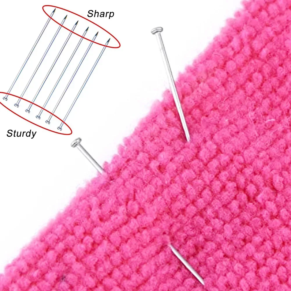 50-100PCS 35MM Jewelry Making Head Pins Fine Satin Pins Dressmaker Craft Pins for Sewing Straight Pins DIY Quilting and Craft