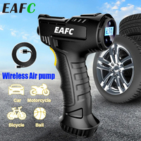 EAFC 120W Wireless Portable Inflation Pump 150PSI Handheld Air Compressor Tire Inflator Digital Display For Car Bicycle Balls