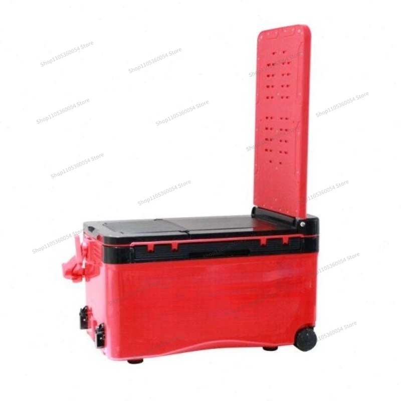 For Invisible Large Backrest Table Fishing Box Four Corners Lift Foot Fishing Box Fishing Gear Box