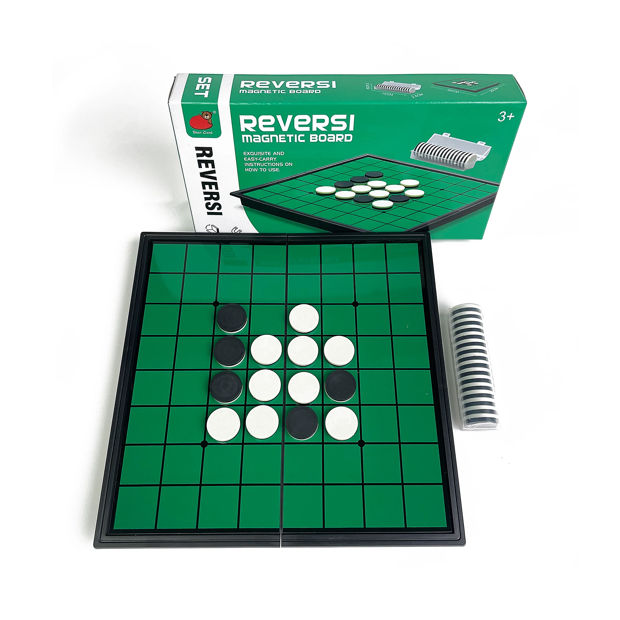 

Настольная игра Реверси 25x25: Складная магнитная доска, портативная пластиковая доска для путешествий, классический семейный стратегический набор для улицы