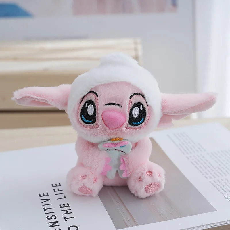 Hut Stich 13Cm Plüsch Puppe Spielzeug Neue Disney Nette Mini Engel Flut Spielen Hochwertige Ornamente Schlüsselbund Auto Tasche puppe Anhänger Geschenk