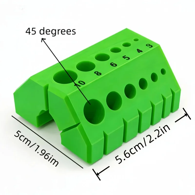 45° 90° Adjustable Angle Drill Guide Jig With Scale Portable Precision Drilling Locator Woodworking Bevel‑Joint Construction Too