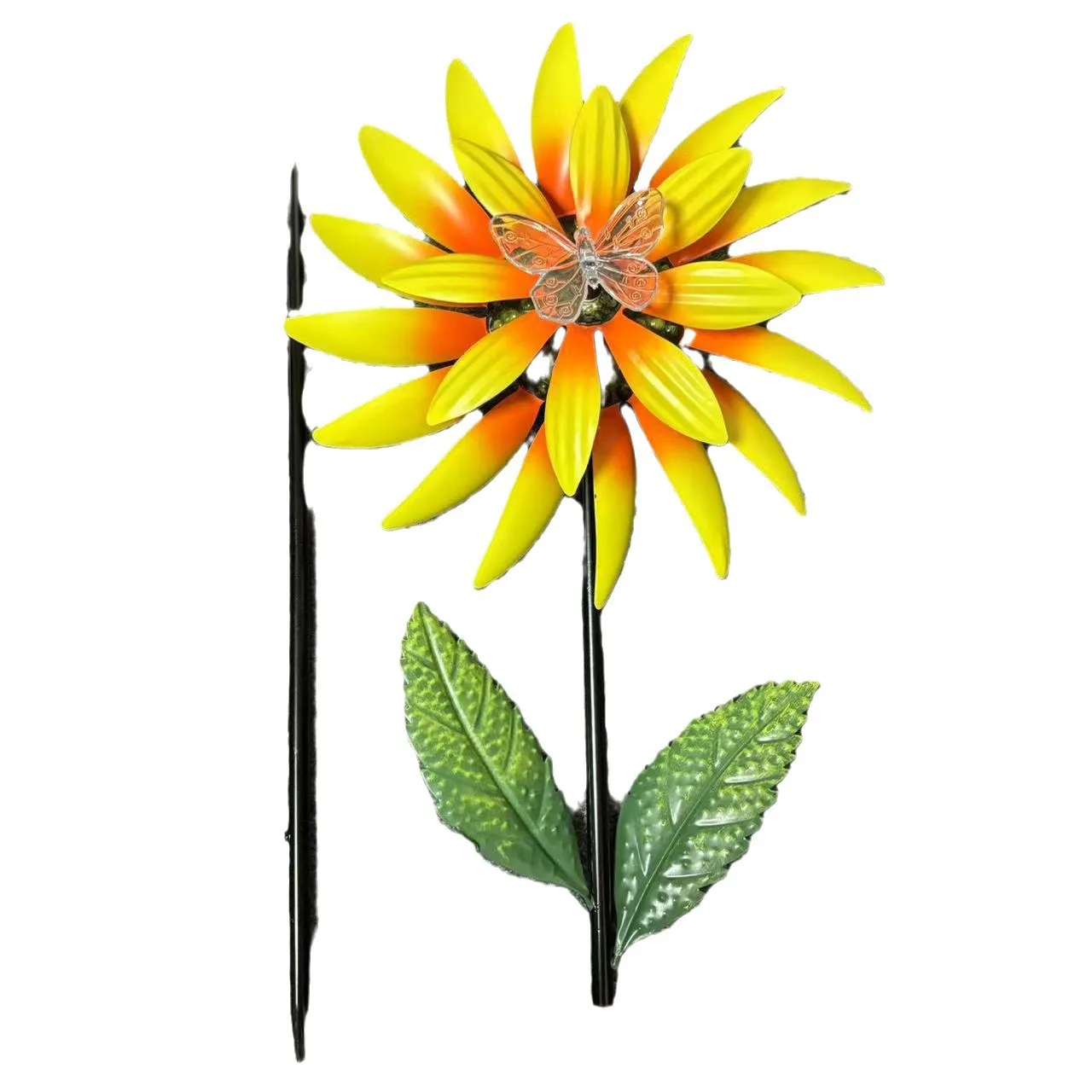 High Quality Personalized Creative Solar Simulation Sunflower Windmill Decoration Outdoor Lawn Park Windmill