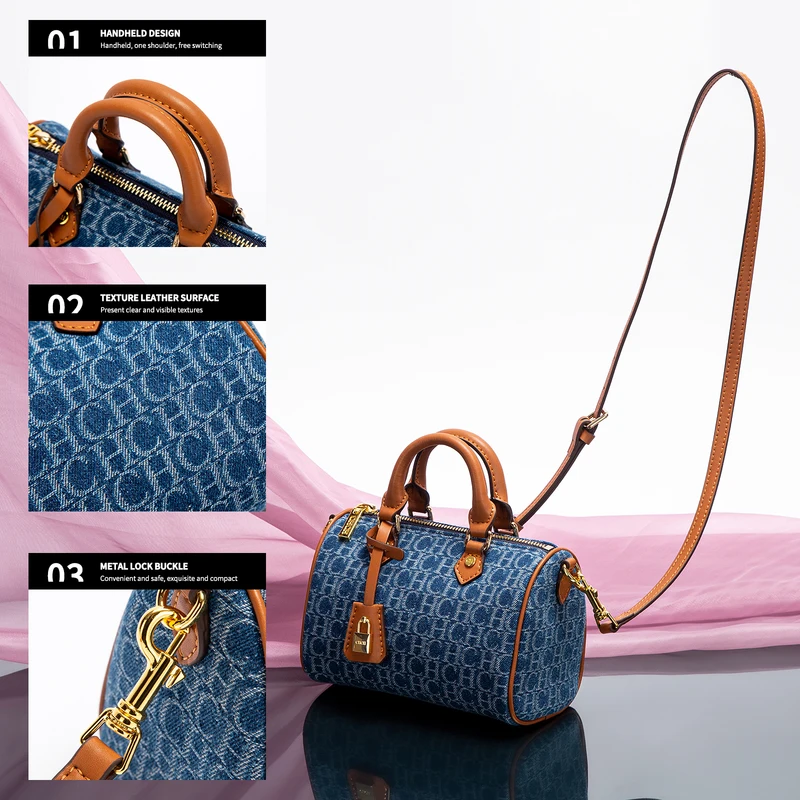 Bolsa de Ombro Feminina Cowboy Estilo Travesseiro — foto 6