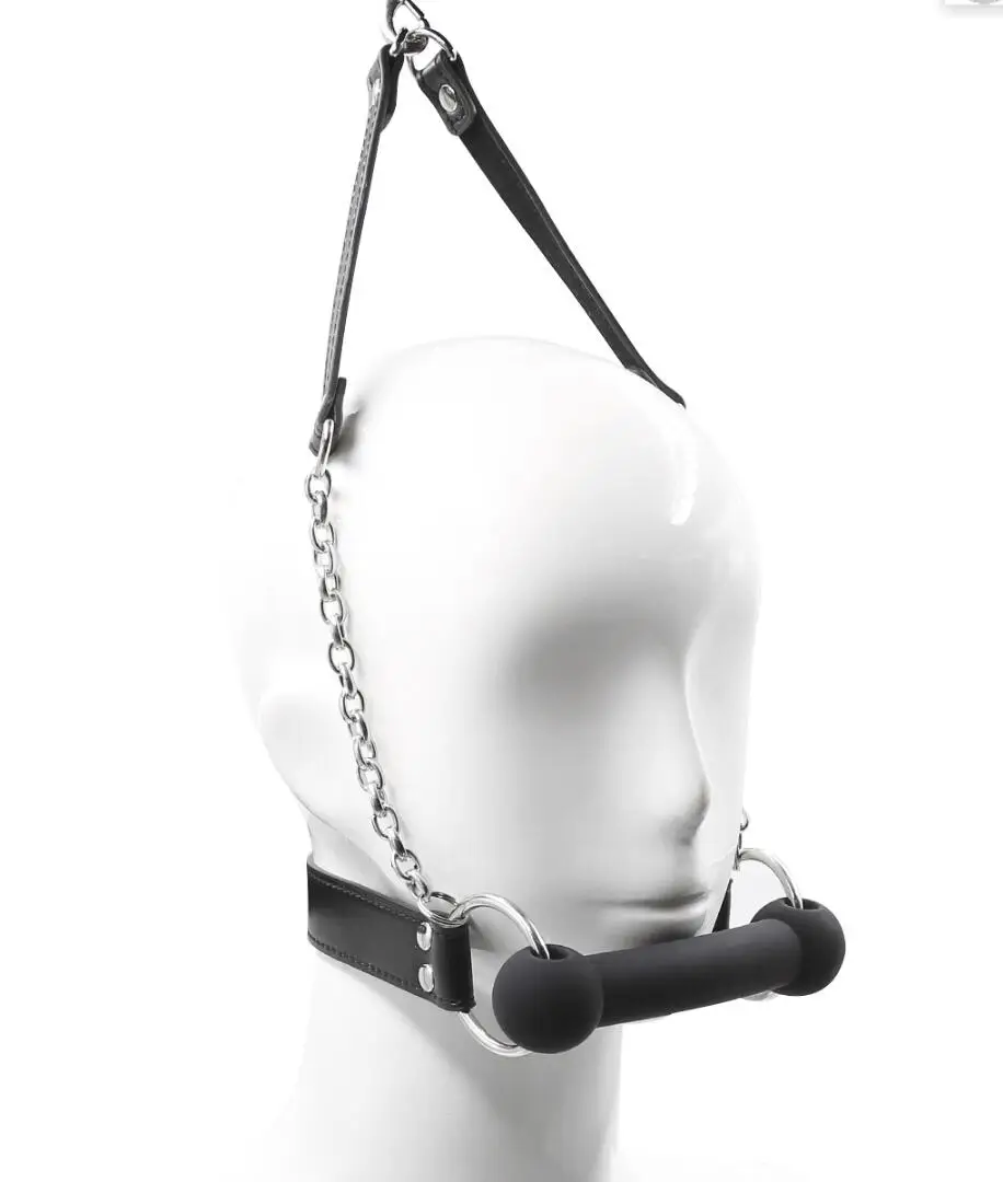 صنم الفم الكمامة BDSM عبودية مجموعة الرقيق تثبيت الفم الفم محشوة SM الكبار لعبة الجنس لعب للكبار المثيرة اللعب S2670