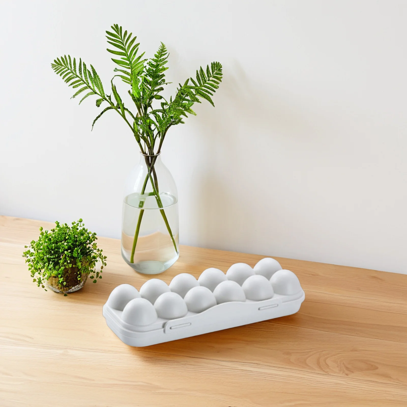 

2Pcs 12 Egg Storage Container Grids Tray Refrigerator ganizer 12 Grids Egg Tray Storage Container Kitchen Helper