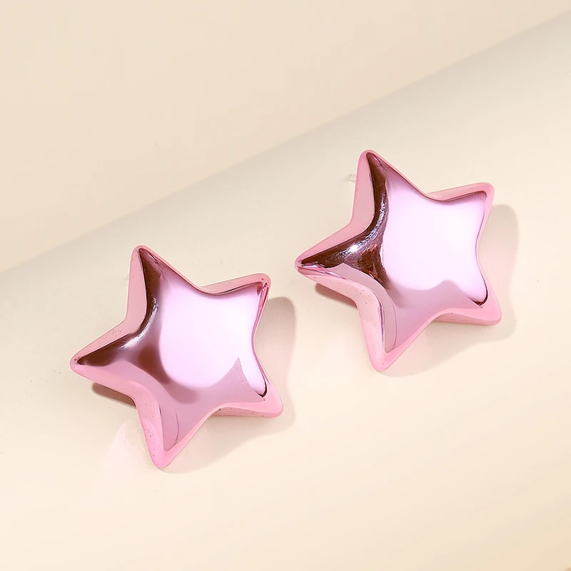 Orecchini stella verde orecchini colorati lisci semplici da donna pendientes Temperament Summer Wedding Party Jewelry Accessories