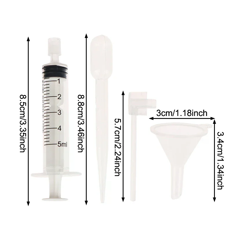 3/4 Stuks Parfum Refill Gereedschap Set Plastic Diffuser Spuit Stro Druppelaar Trechter Spray Doseren Vereist Cosmetische Gereedschap