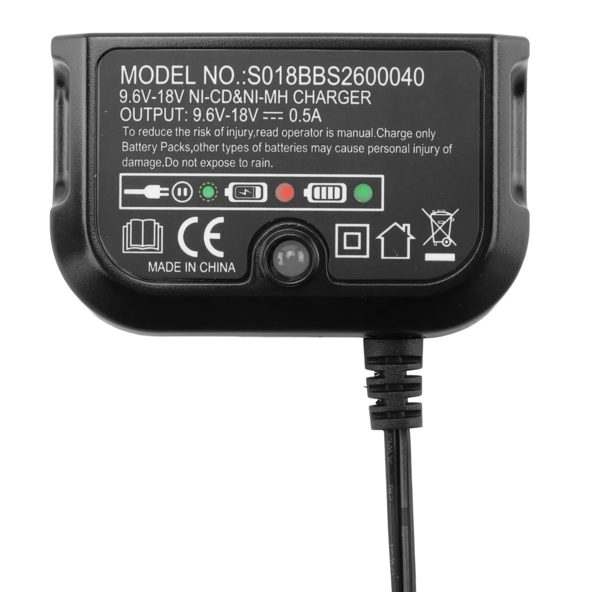 Replacement Charger for Black &Decker 9.6V-18V A12 A12-X HPB18 HPB14 HPB12 HPB96 NI-CD NI-MH Battery Charger US Plug