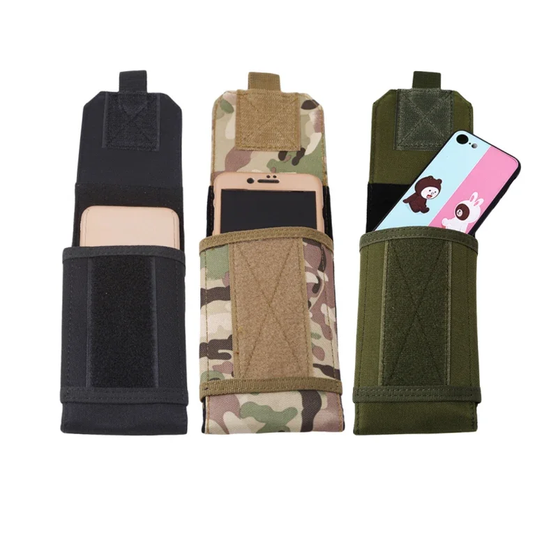 Universal Phone Pouch Holster Waist Bag Army Tactical Military Nylon Belt for Samsung Iphone Huawei Xiaomi Nokia Smartphone Case