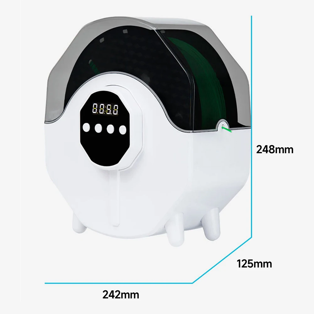 Imagem -03 - Caixa Secadora de Filamento de Impressora 3d Caixa Seca de Filamento Armazenamento de Filamento 3d Mantém Filamentos Secos Peças de Impressora 3d