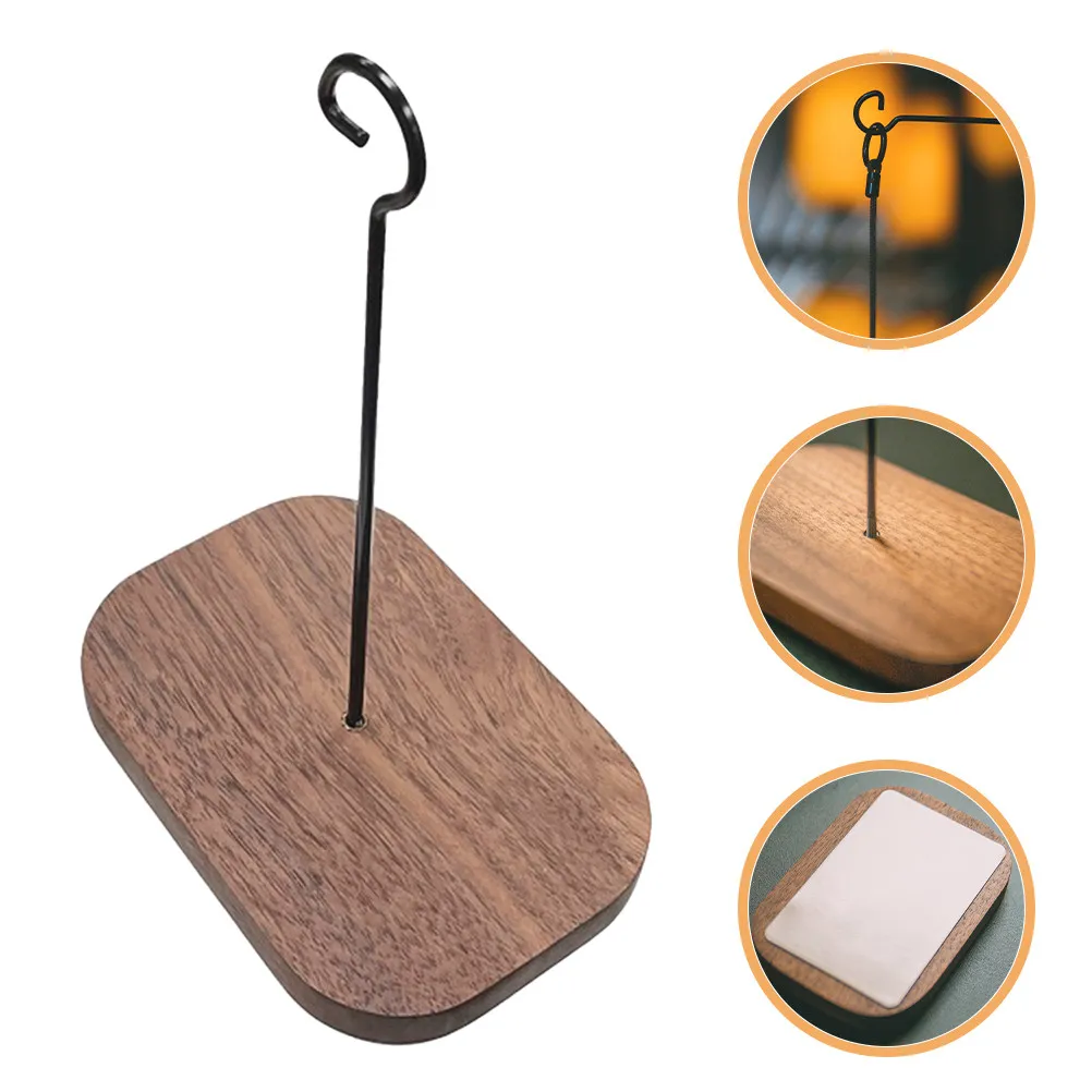 Wind Chime Hook Self Adhesive Wood Iron No Drilling Sturdy Indoor Outdoor Wall Bracket Flower Basket Hanger Flower Basket Hanger