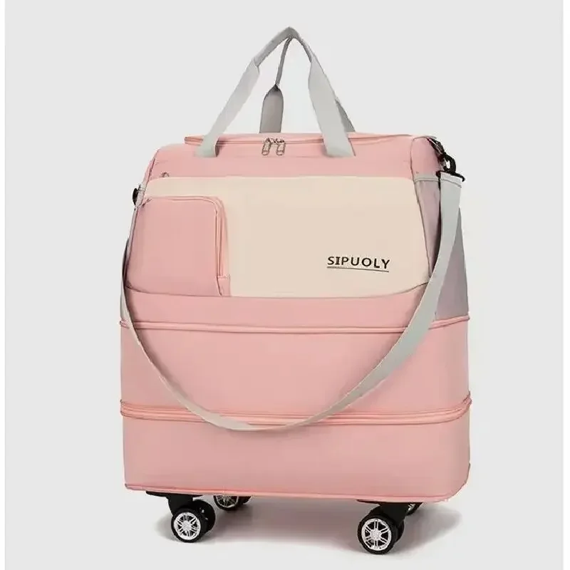 

Расширяемая сумка для хранения большой емкости, портативная дорожная многофункциональная спортивная сумка для фитнеса, сухой и влажной одежды