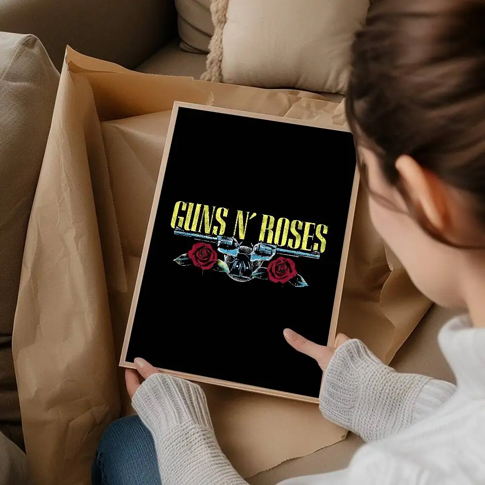 Rock Music Band G-Guns N Roses Anime Posters Sticky Whitepaper Sticker DIY Room Bar Cafe Kawaii Room Decor view 6
