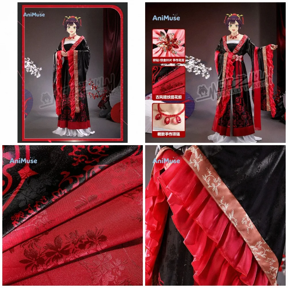 Though I Am an Inept Villainess Shu Keigetsu Cosplay Costume Oriental Ancient Gown Halloween Role Play Clothes AniMuse