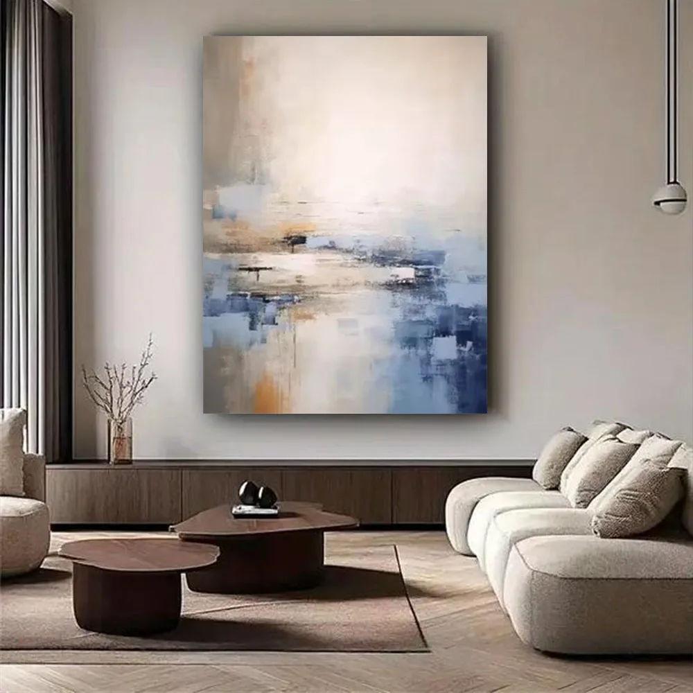 

Fashion Interior Trim Canvas Oil Painting Abstract Handmade Beach Wall Art Decor Picture Custom Pop Mural For Living Room Hotel