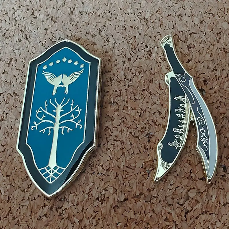 خواتم أفلام المينا دبوس الرب خواتم دبابيس للنساء التلبيب شارة بدبابيس على ظهره زي اكسسوارات هدايا مجوهرات الأزياء #1