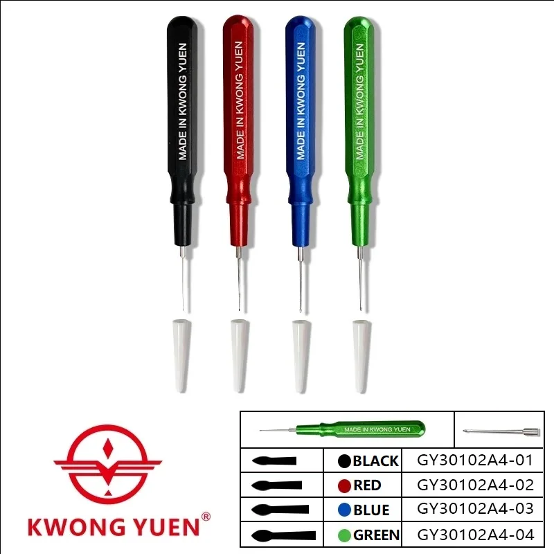 KKwong Yuen Assista Especial Oiler Pen, Precisão Apontando Caneta Óleo, Metal Handle, Assista Repair Tool, Conjunto de 4