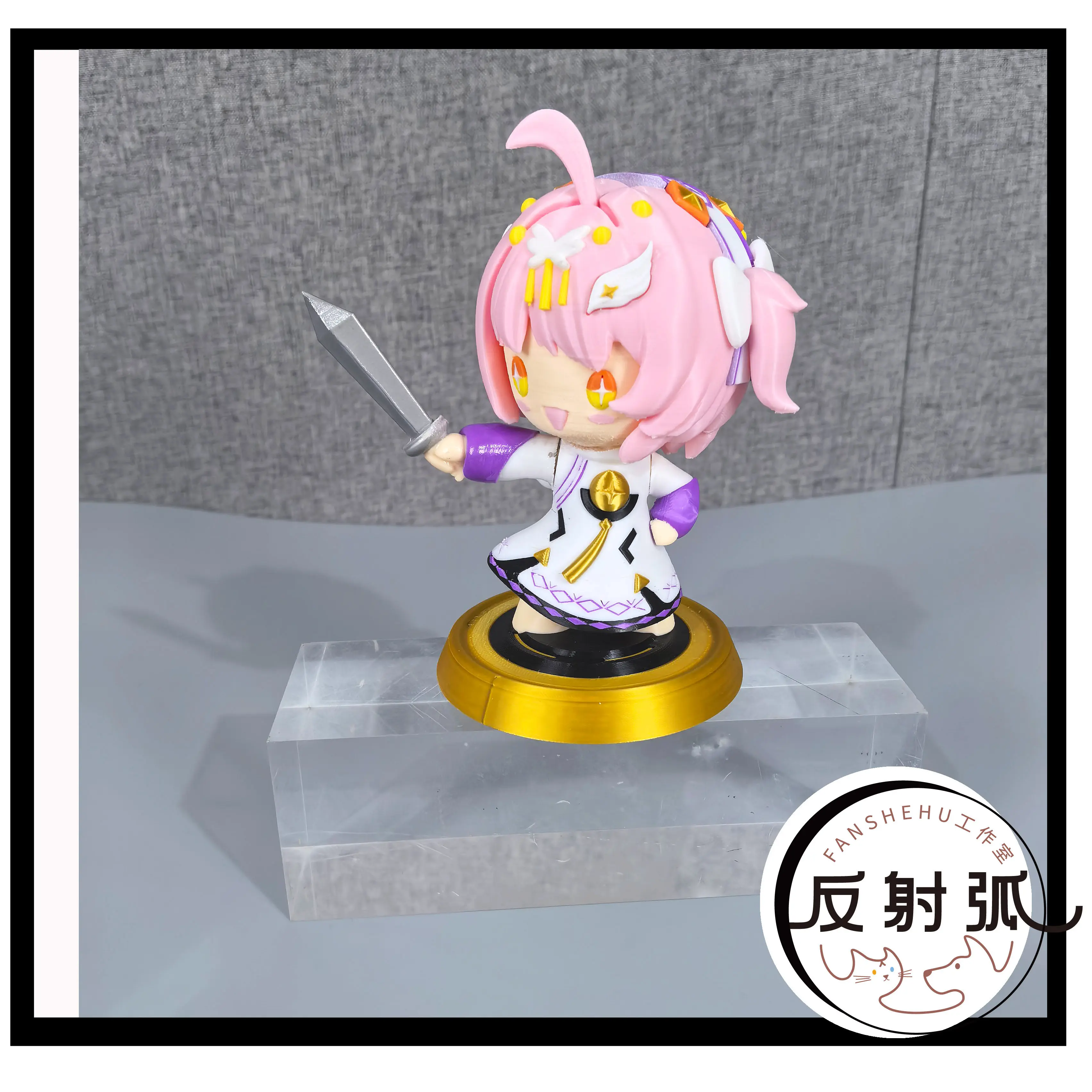 

Anime Wuthering Waves aemeath Cosplay Little savior Q Versions Figurine Garage Kits Cartoon cute Model Desktop Ornament Gift