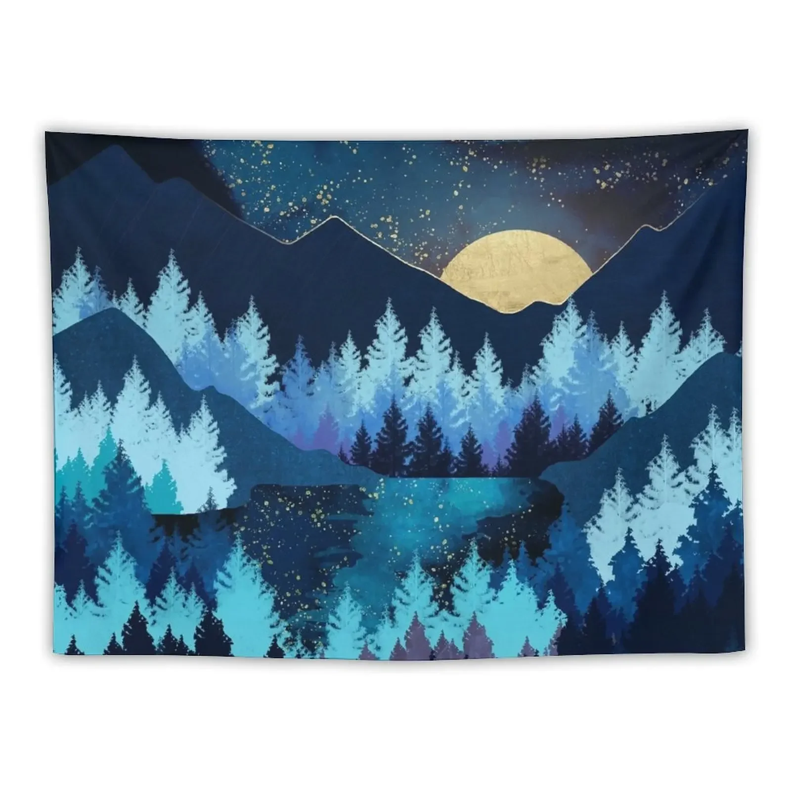 

Moon Forest Tapestry Bedroom Deco Wall Decor Funny Aesthetic Room Decors Tapestry