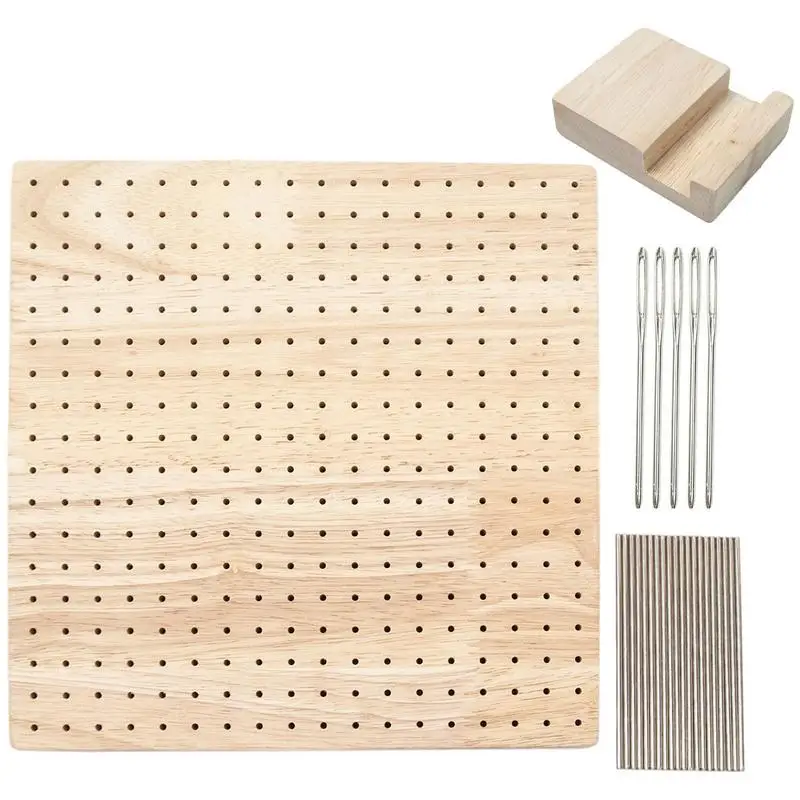 

Premium Blocking Boards With 324 Holes Wooden Durable Crochet Blocking Board Blocking Mat Blocking Board For Knitting Crocheting