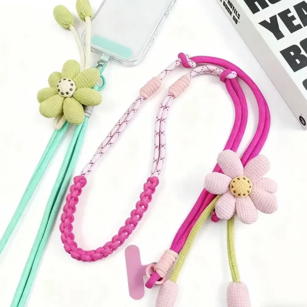 Flower Mobile Phone Lanyard Detachable Hanging Rope Crossbody Phone Strap Universal Anti Lost Phone Neck Straps