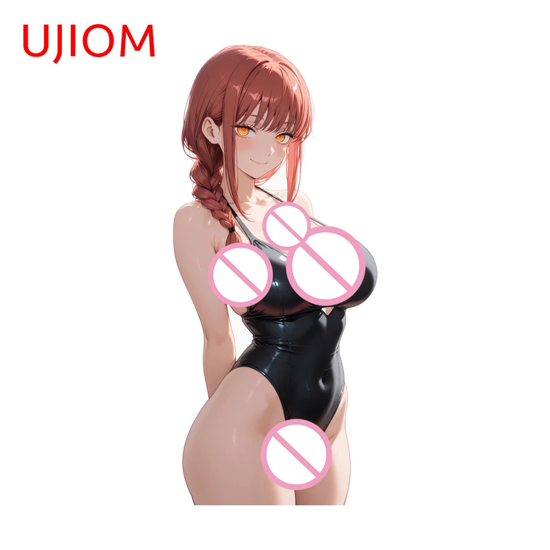UJIOM Makima Anime Wall Sticker High Quality Cabinet Scratch-Proof Vinyl Decal Stylish Waterproof Kitchen Decoration Accessories