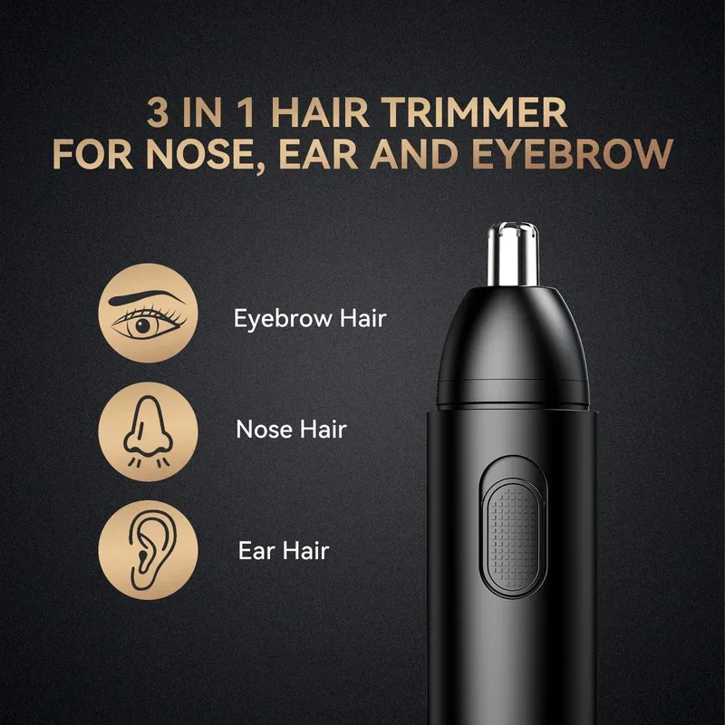 1 pz tagliacapelli per naso tagliacapelli per il viso testina di taglio impermeabile per taglio di capelli barba rasoio per uomo uso domestico batteria