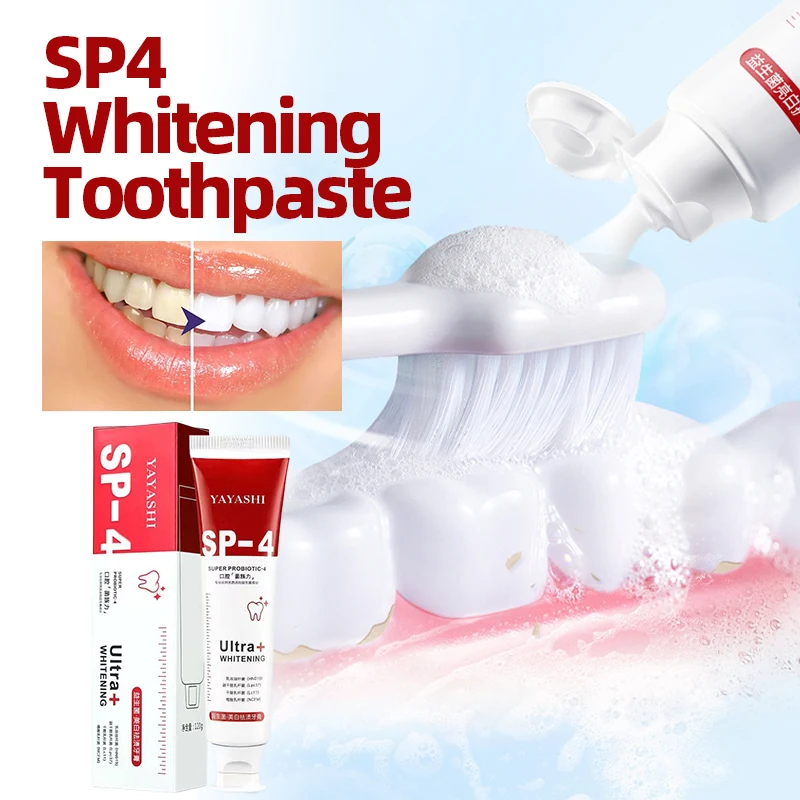 120G Probiotic Sp-4 Toothpaste Fresh Breath Teeth Whitening Remove Plaque Teeth Stains Decay Oral Cleaning Dental Whiten Care