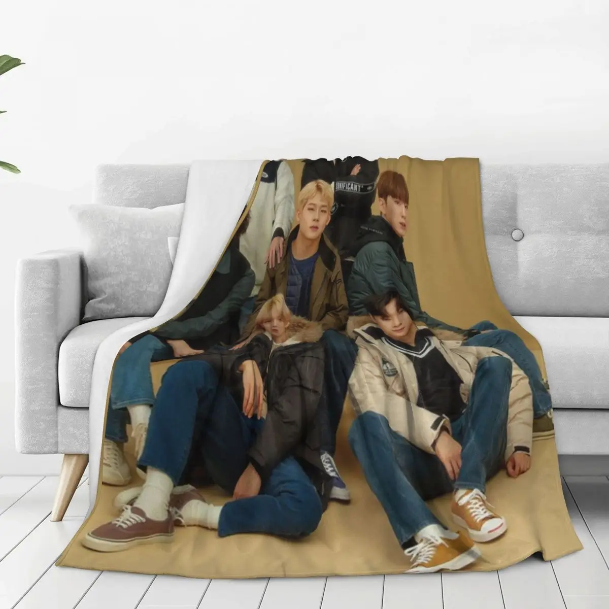 

Одеяло Monsta X Kpop, фланелевое одеяло для дивана, супер мягкое одеяло для дома, спальни, уличные пледы, покрывало, одеяло