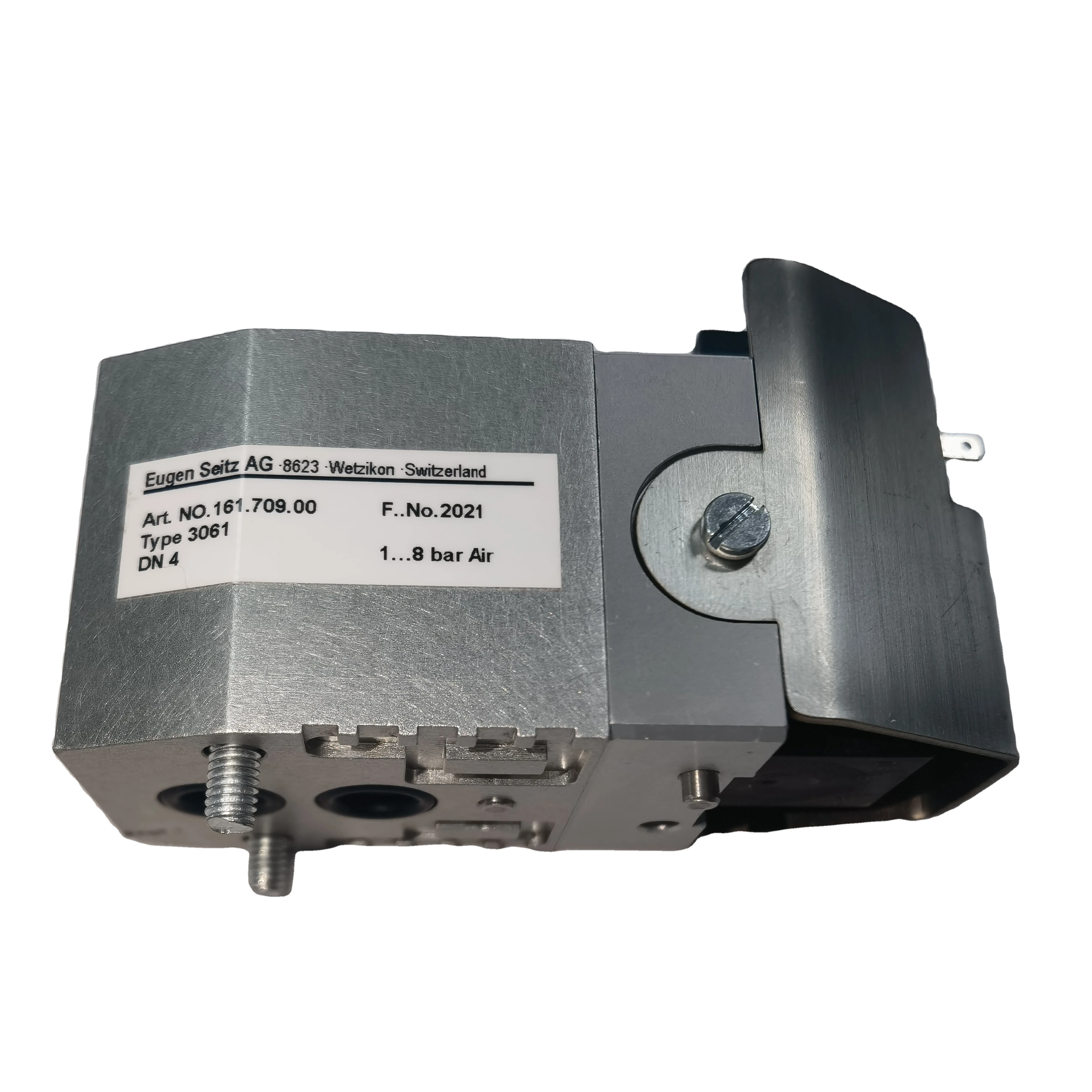 Eugen Seitz Type3061/Art NO.161.709.00 Aluminum Alloy Pilot Valve DC 24V Compressed Air 3/2 Function for Stretch Blow Machine