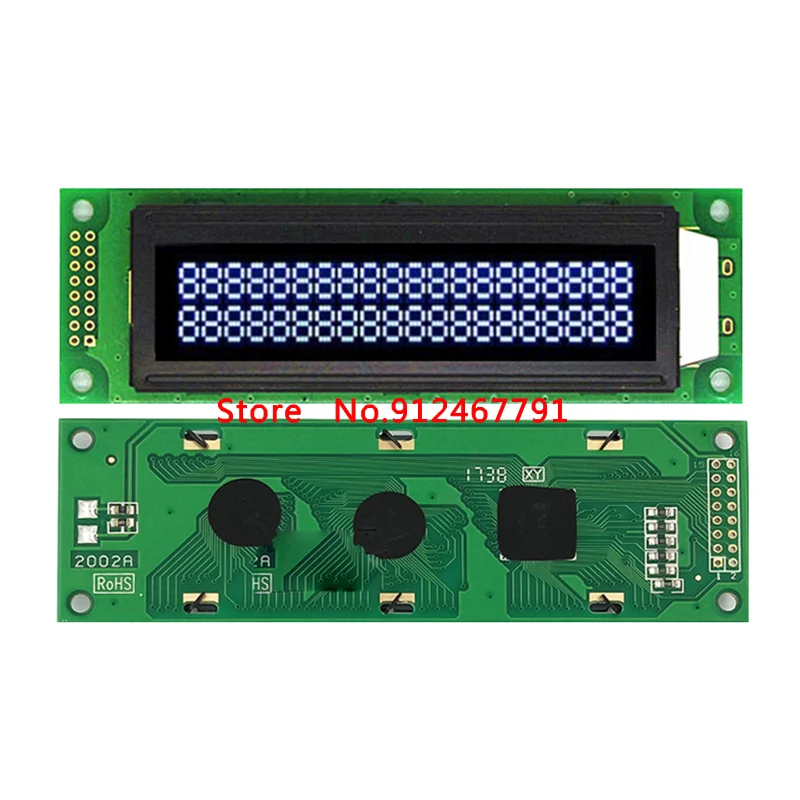 5V 202 20X2 2002 2002A LCD Module VA Display Screen LCM HD44780 KS0069 Black Color LED Backlight For MCU 51 STM32