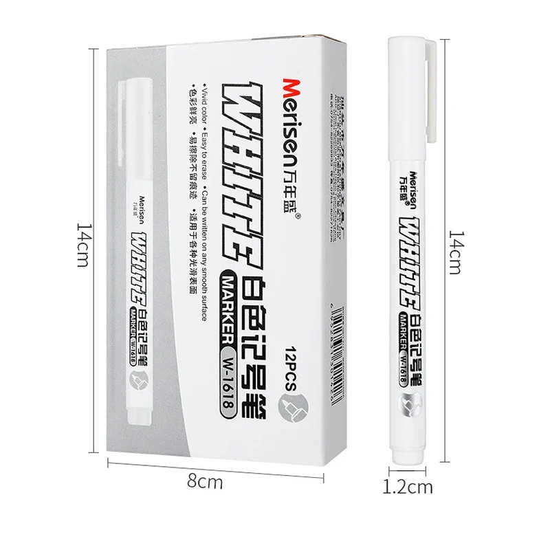 1 قطعة أقلام خطاط (ماركر) بيضاء الطلاء الزيتي مقاوم للماء 1 مللي متر الوشم الجلد علامات الكاتب هلام القلم DIY بها بنفسك تجميل دائم الوشم لوازم