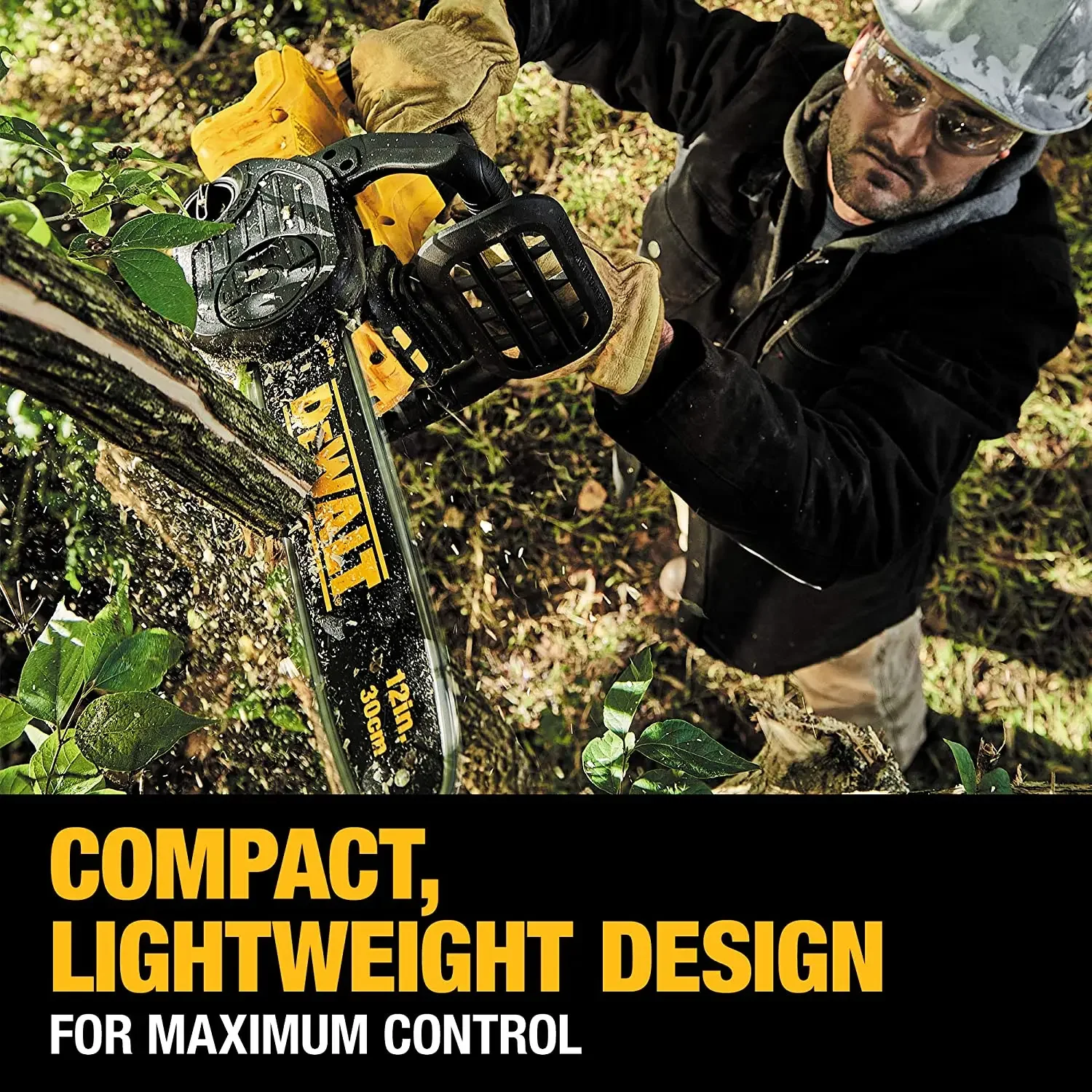 DEWALT DCM565 12in Brushless Cordless Compact Chainsaw 30MM 20V Lithium Power Tools Bare Tool