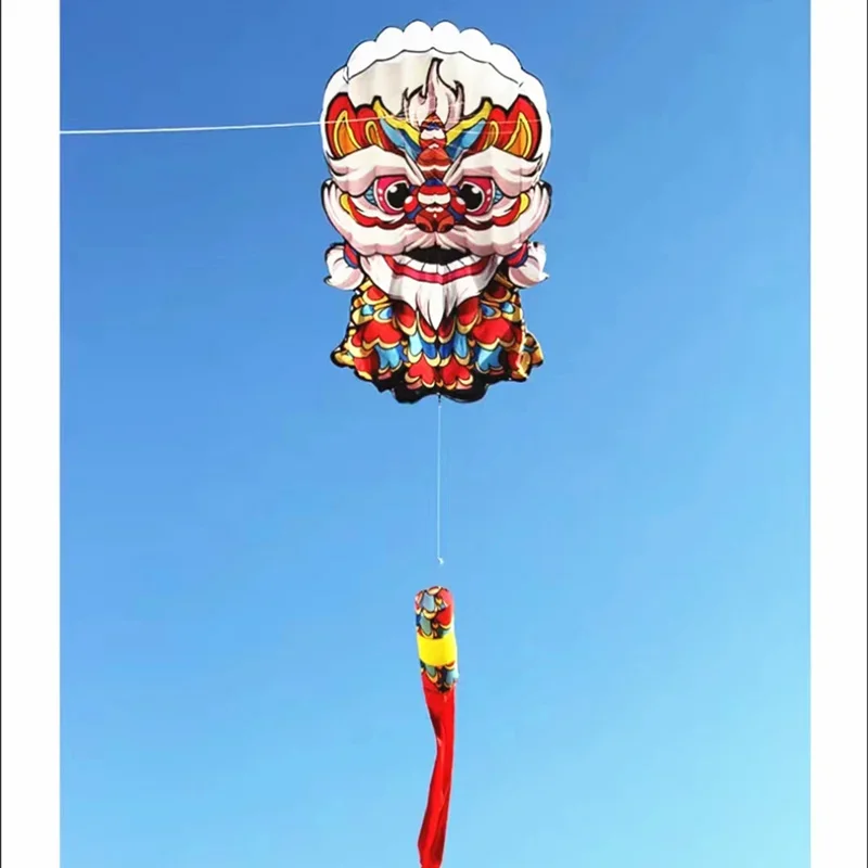 Large Lion Soft Kites with 6 Tubes Frameless Kites Tear Resistant  Waterproof Outdoor  Sports Entertainment Easy To Fly