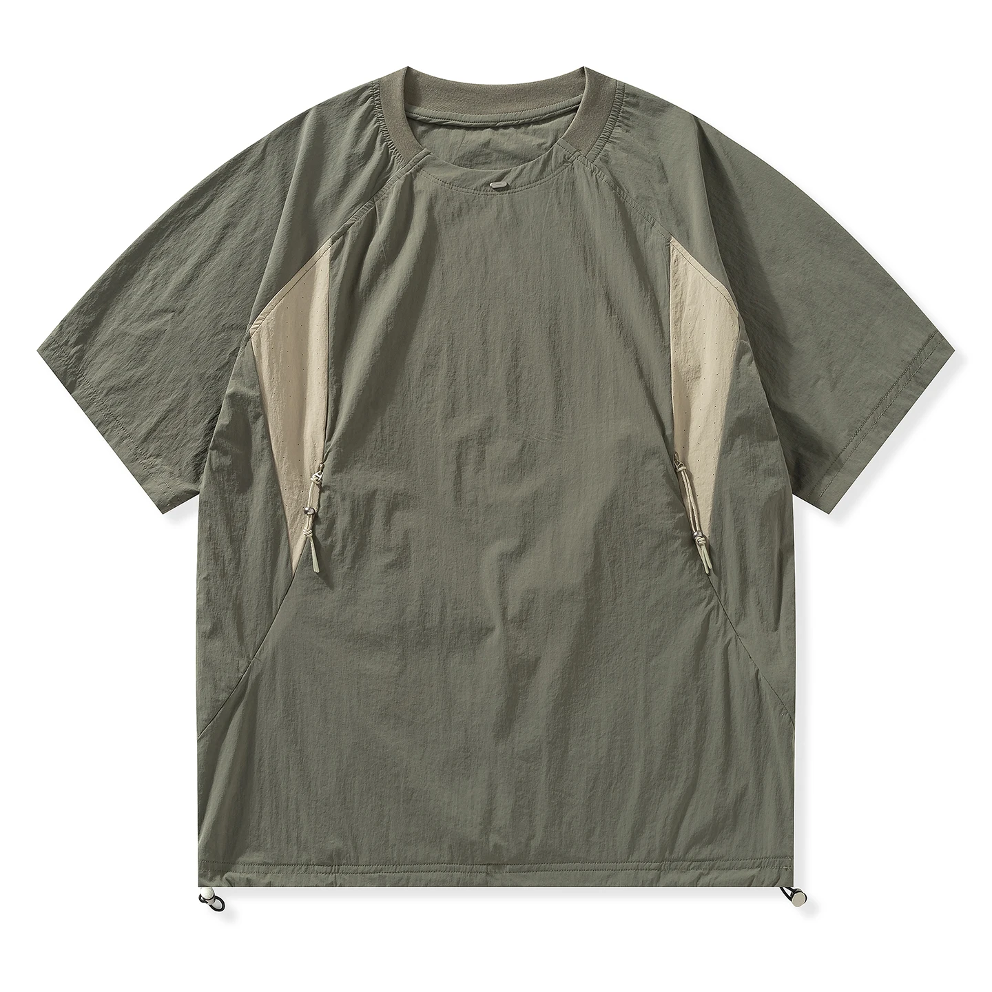 Summer Short Sleeve T-shirt Men Outdoor Lightweight Quick Dry Loose Casual Sport T Shirts City Boy Streetwear Tshirt Tops