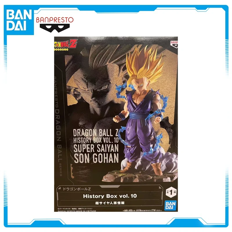 

Bandai Original Banpresto Anime Dragon Ball Z History Box vol.10 Super Saiyan Son Gohan Фигурки Коллекционная модель игрушки WY