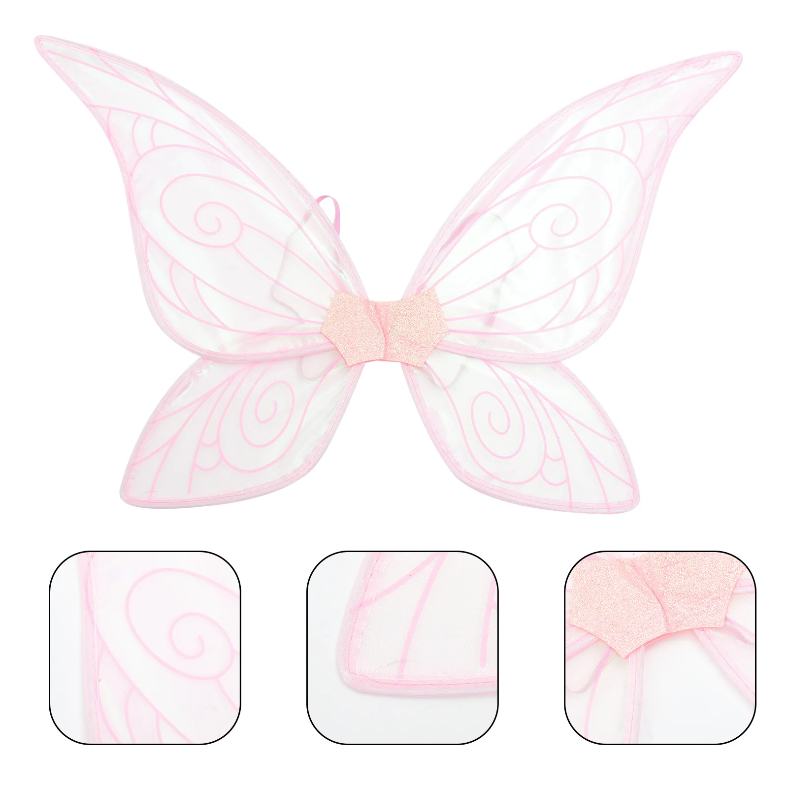 

Foldable Fairy Butterfly Wings Cute Kids Adult Costume Party Decor Yarn Wing Props Birthday Celebration Accessory