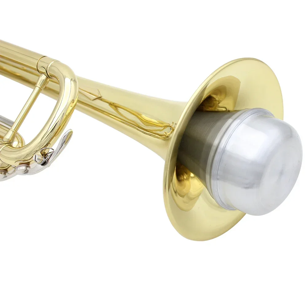 Weaker Beginners Practice Straight Body Mute Accessories Silver Portable Mute Aluminum Alloy Trumpet Silencer Trumpetuniversal