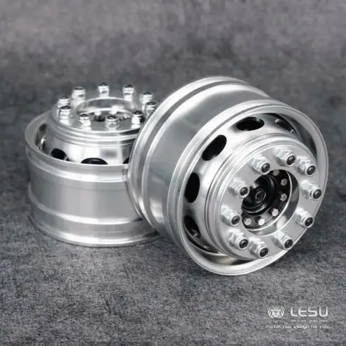 LESU 1/14 RC Front Metal Wheel Hub Bearing Brake For Tamiyaya Dumper Tractor Truck Car Toy Parts TH16386