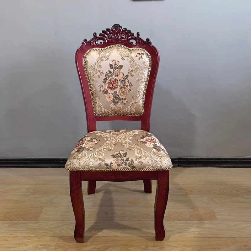 

Nordic Luxury Dining Chair Designer Cushion Wood Modern Accent Dining Chair Office Vanity Party Sillas De Comedor Furniture Home