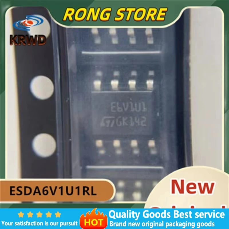 

20PCS E6V1U1 New Original ESDA6V1U1RL SOP-8
