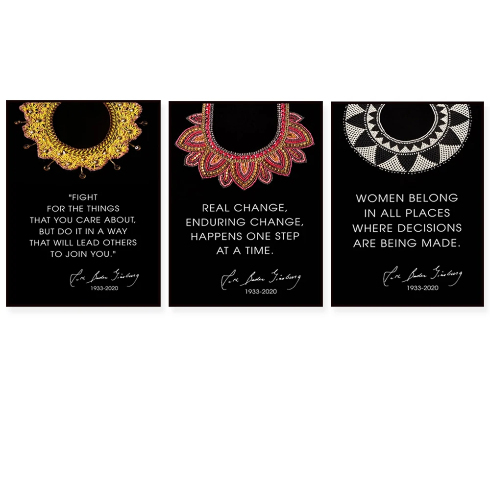 Ruth Bader Ginsburg Portrait, Ruth Bader Ginsburg Quote, Notorious RBG Fight For The Things That You Care About Print