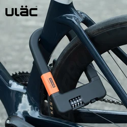 ULAC Bike Lock MTB Road Bike Waterproof Rustproof Anti-theft Password Lock Portable Studry Lock Safety Stable Bike Accessories