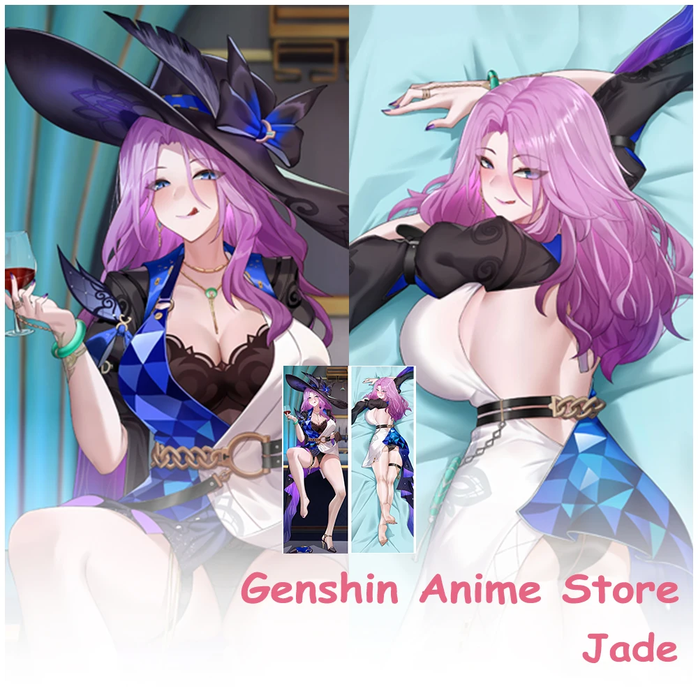 

Game Honkai Impact 3 Jade Body Dakimakura Cover Anime Double-Sided Printed Kawaii King Pillow Cushion Covers Cosplay Props