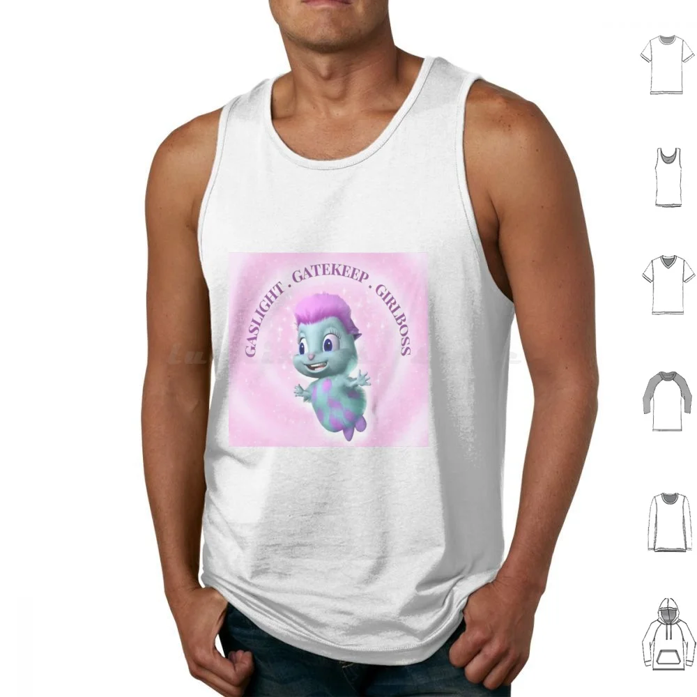 Bibble The Magnet-Bibble's Beliefs , Gaslight Gatekeep-Bibble Beliefs-Happiness Tank Tops Print Cotton Bibble