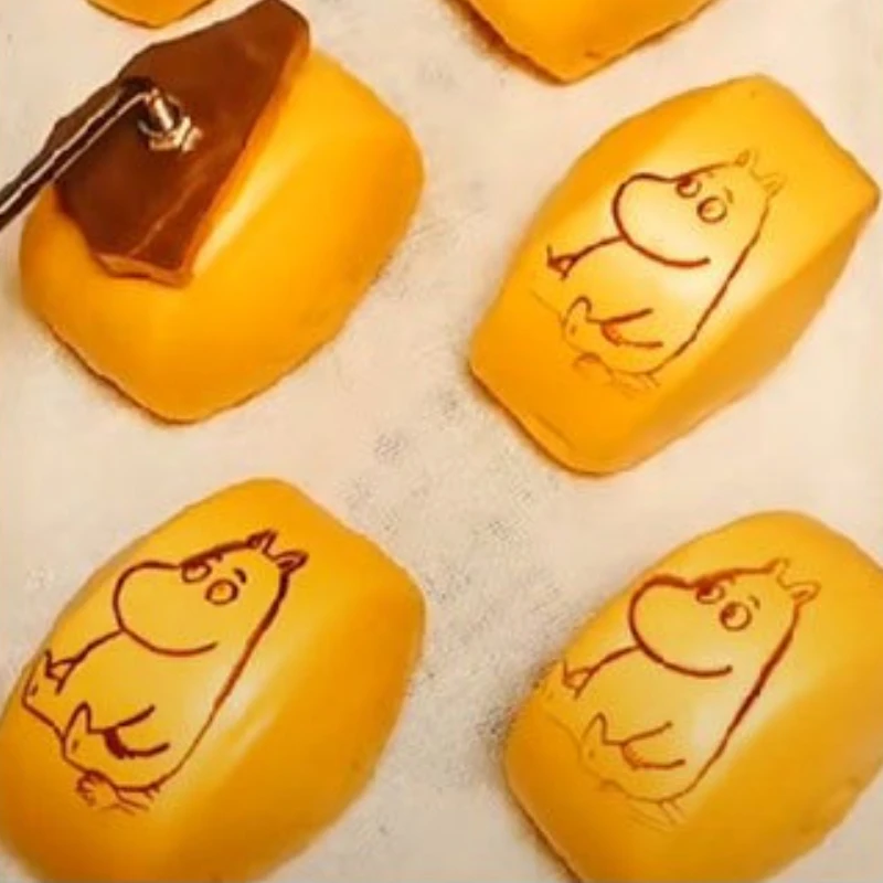 1PC Hot stamping of Mantou with gong burning mould Baking cake branding M5 hole 3cm burnt copper model imprint