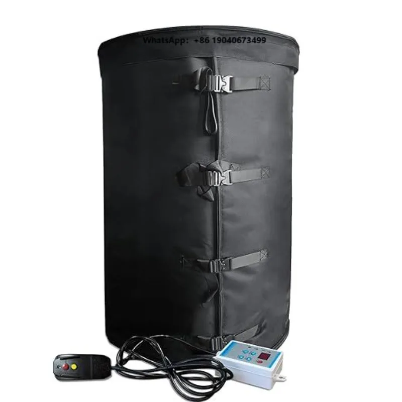 Industrial Black 55 Drum Heater Corded Electric 120V 1500W Portable Waterproof Oxford Fabric Nichrome Alloy Heating XH